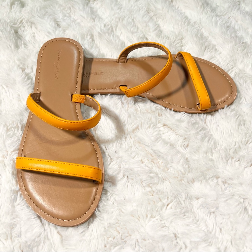 Banana Republic Marigold Yellow Flat Sandals